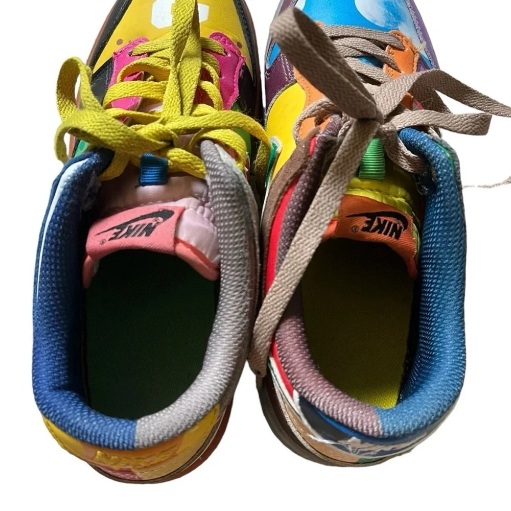 Nike SB Dunk Low Custom women's 8 What the Super Mario Sneakers Shoes No Box‎ ✅